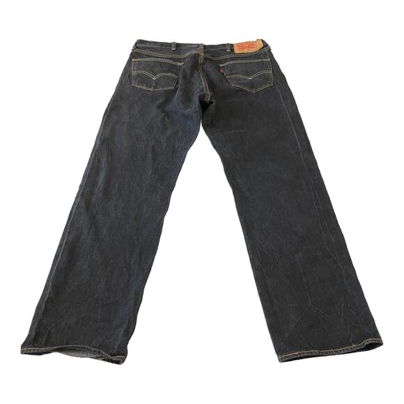 Levis 501 Mens Jeans Size 38 Original Fit Button Fly Straight Leg Inseam 31" - Picture 4 of 12